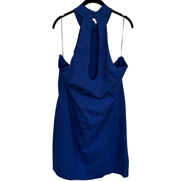 Remi x Revolve Carli Mini Halter Dress in Baltic Blue Women's Size 3X - Picture 5 of 11